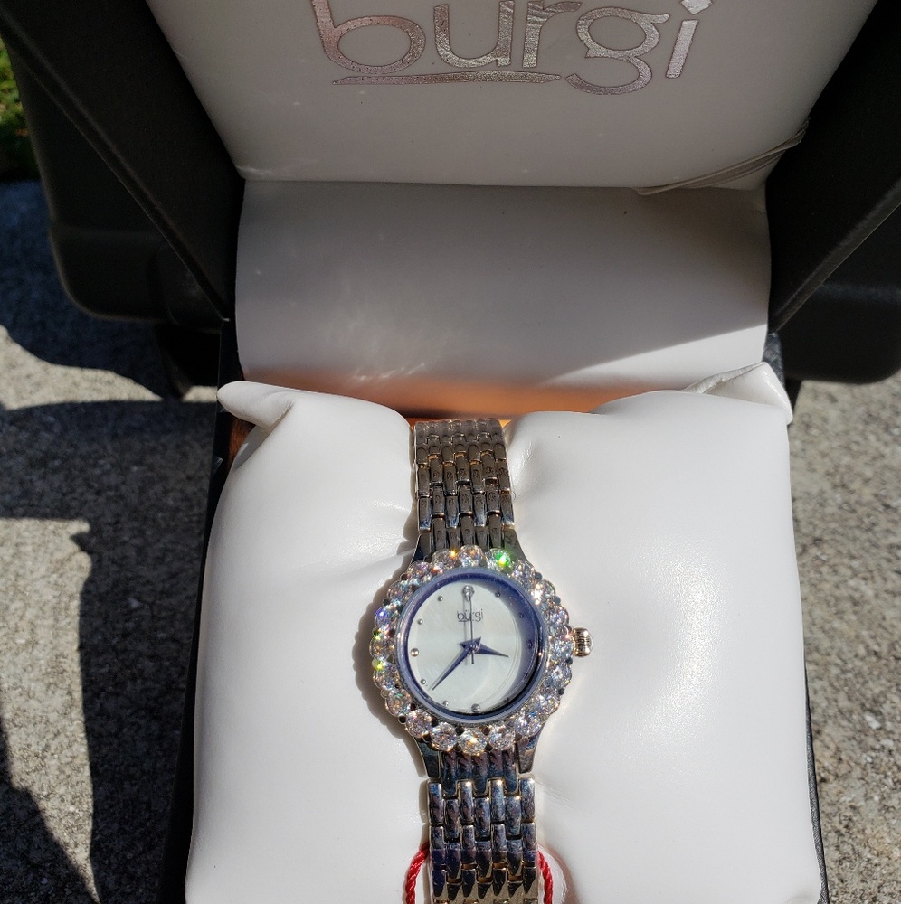 Burgi designer diamond watch